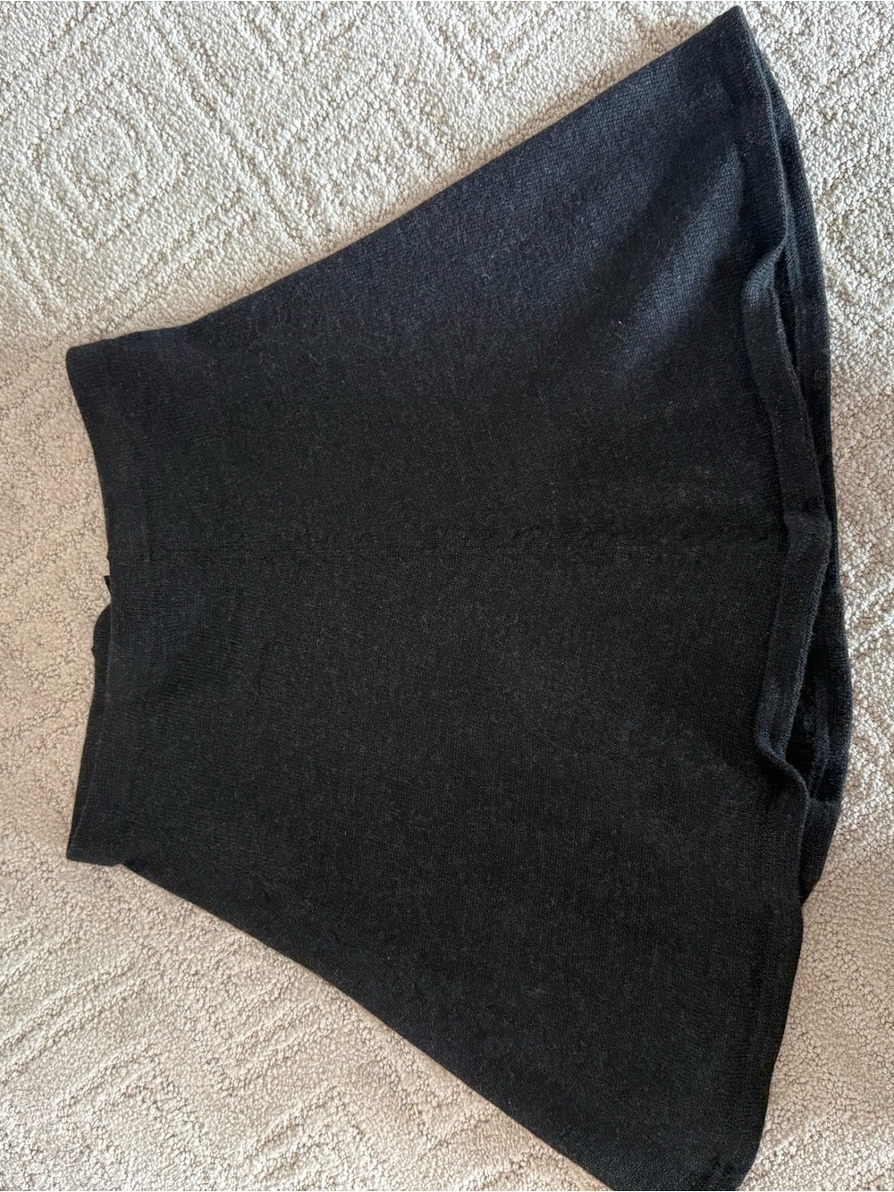 DKNH Charcoal Grey A-Line Wool Skirt